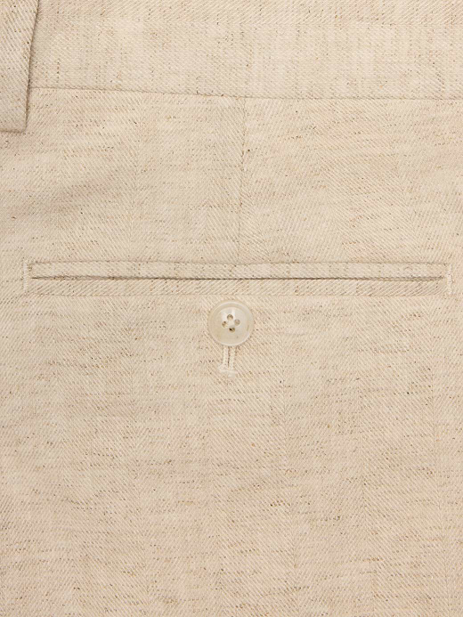 Banana Republic Herringbone Cotton-Linen Slim Suit Pant — photo 7