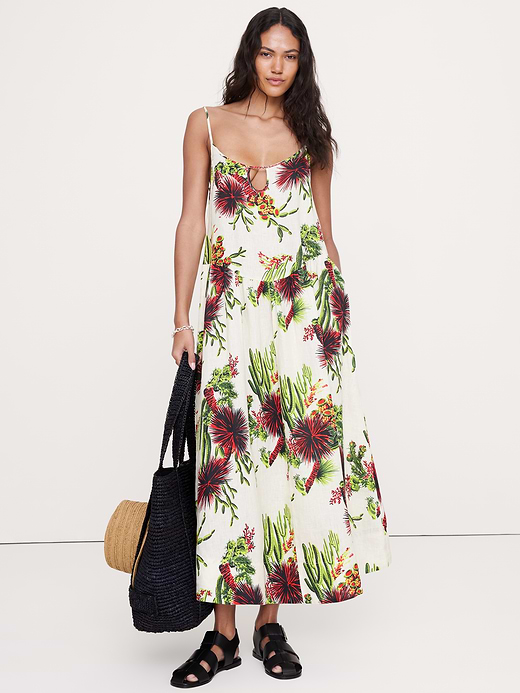 Banana Republic Linen Drop-Waist Maxi Dress — photo 1