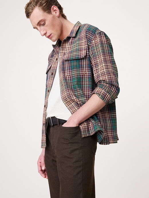 Banana Republic Straight Linen-Cotton Traveler Pant — photo 4