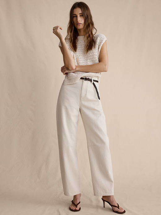 Banana Republic Mid-Rise Barrel Ankle Jean — photo 1