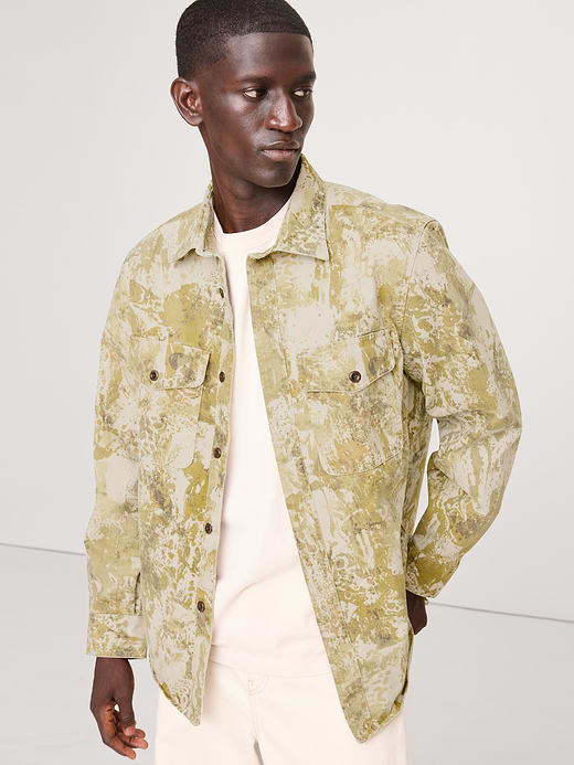 Banana Republic Standard-Fit Cotton Twill Overshirt — photo 1