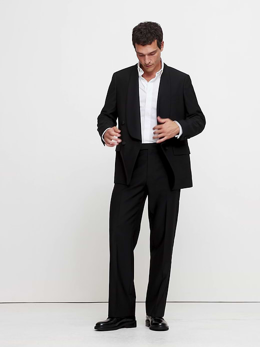 Banana Republic Straight Italian Barathea Tuxedo Pant — photo 8