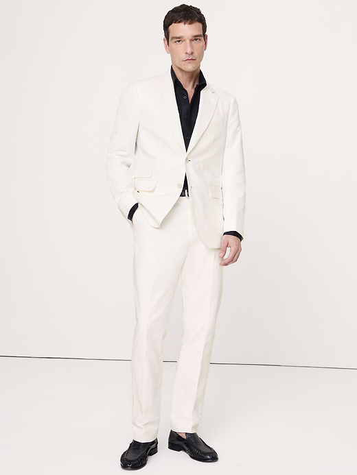 Banana Republic Tailored Slim-Fit Italian Cotton-Linen Suit Pant — photo 6