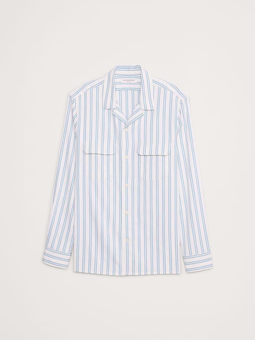 Banana Republic Textured Stripe Resort Shirt — photo 5