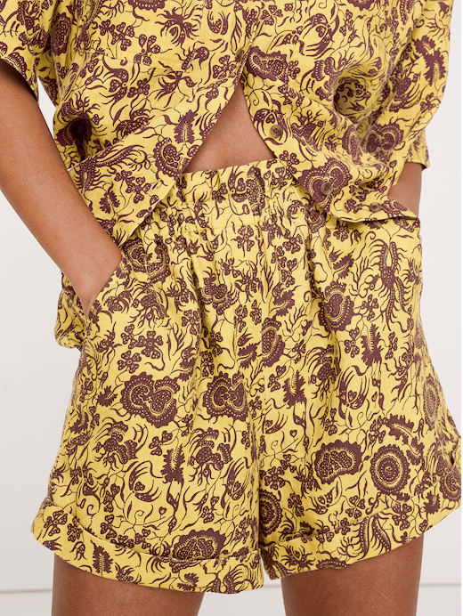 Banana Republic 3.5" Paperbag-Waist Pull-On Linen Short — photo 4