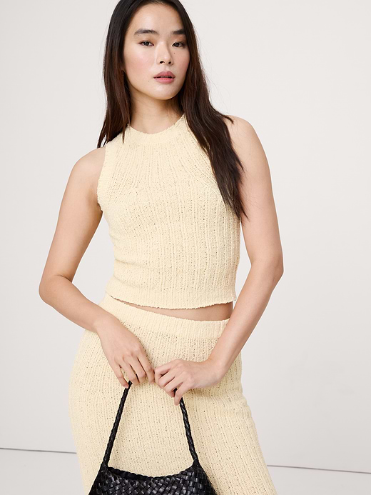 Banana Republic Bouclé Cotton Sweater Tank — photo 1