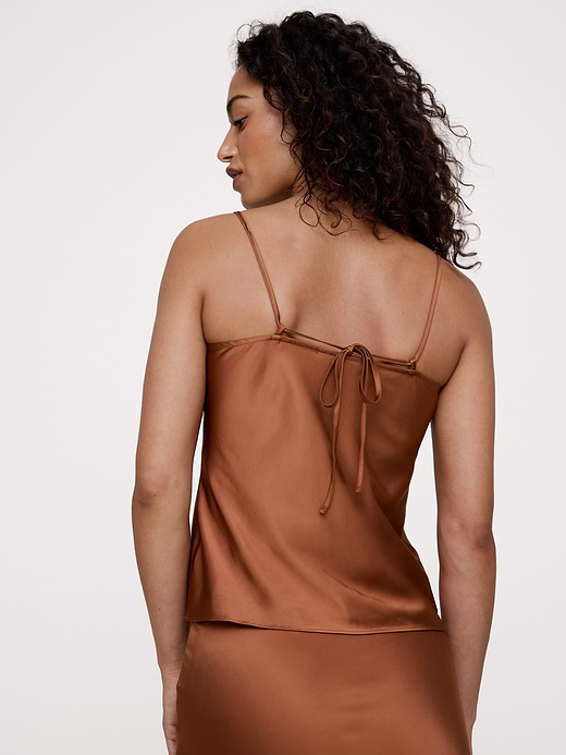 Banana Republic Stretch-Satin Lace-Trim Camisole — photo 4