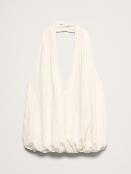Banana Republic Slub Cotton Bubble-Hem Halter Tank — photo 5