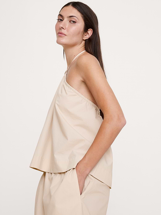 Banana Republic Cotton Poplin Halter Top — photo 4