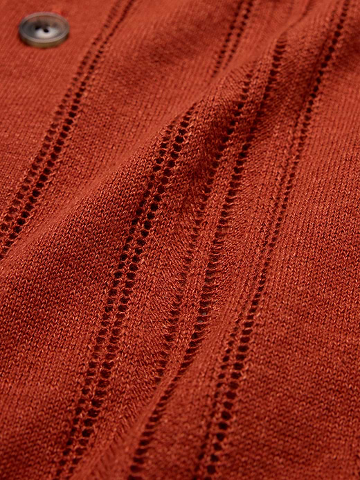 Banana Republic Linen-Cotton Textured Polo Cardigan — photo 3