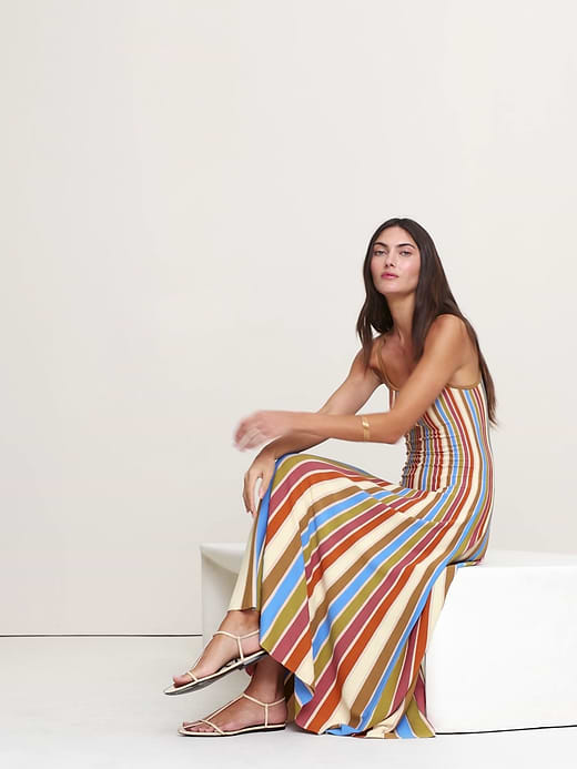 Banana Republic Sculpted Stripe Maxi Dress — photo 5