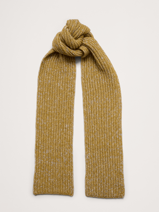 Banana Republic Chunky Alpaca-Wool Blend Ribbed Scarf — photo 1