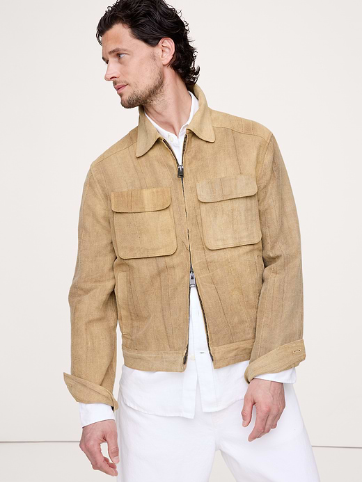 Banana Republic Ramie-Cotton Flight Jacket — photo 1