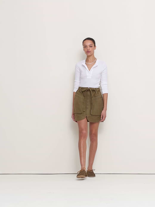 Banana Republic Cotton Utility Mini Skirt — photo 5