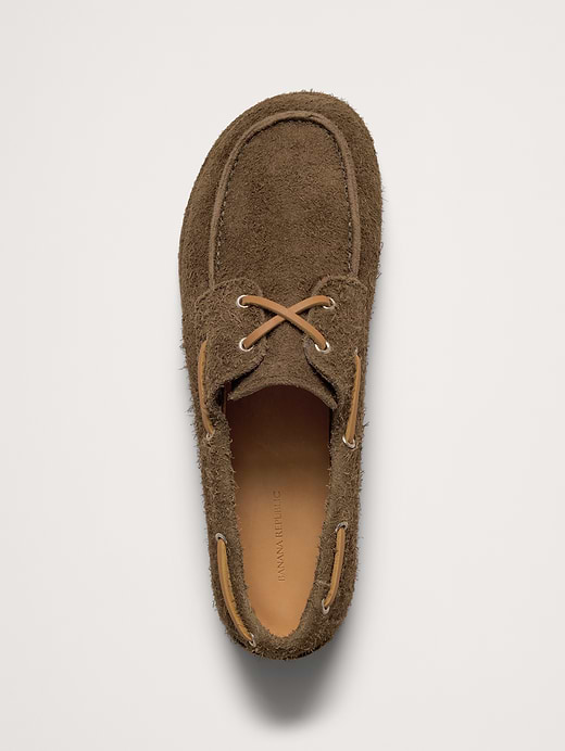 Banana Republic Textured Italian Suede Boat Shoe — photo 6