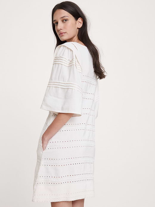 Banana Republic Tencel™-Linen Eyelet Mini Dress — photo 3