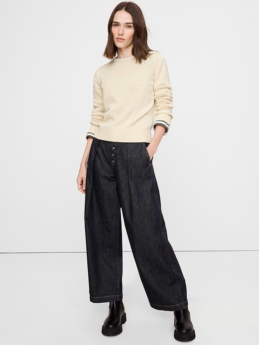 Banana Republic Cotton-Silk Crew-Neck Sweater — photo 1