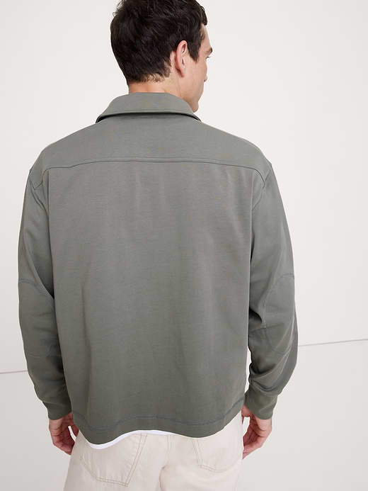 Banana Republic Cotton Quarter-Zip Sweatshirt — photo 3