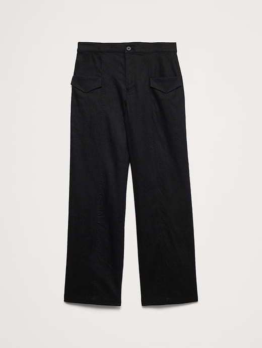 Banana Republic High-Rise Straight Utility Pant in Stretch Linen-Viscose — photo 5