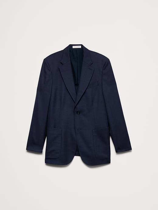 Banana Republic Tailored Slim-Fit Italian Wool Ventile Suit Jacket — photo 5