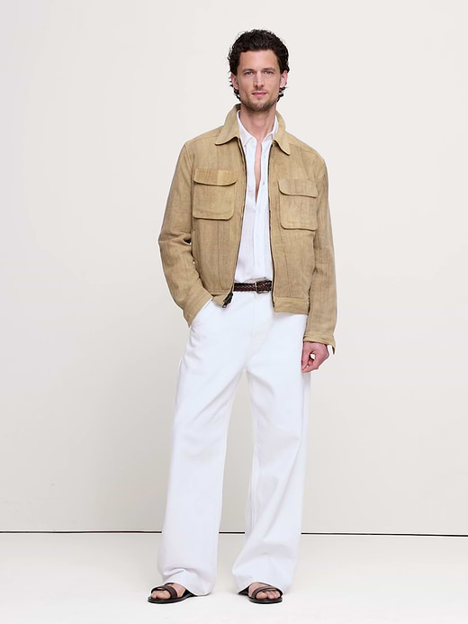 Banana Republic Ramie-Cotton Flight Jacket — photo 8