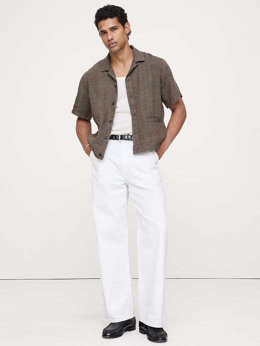 Banana Republic Standard-Fit Linen Resort Shirt — photo 1