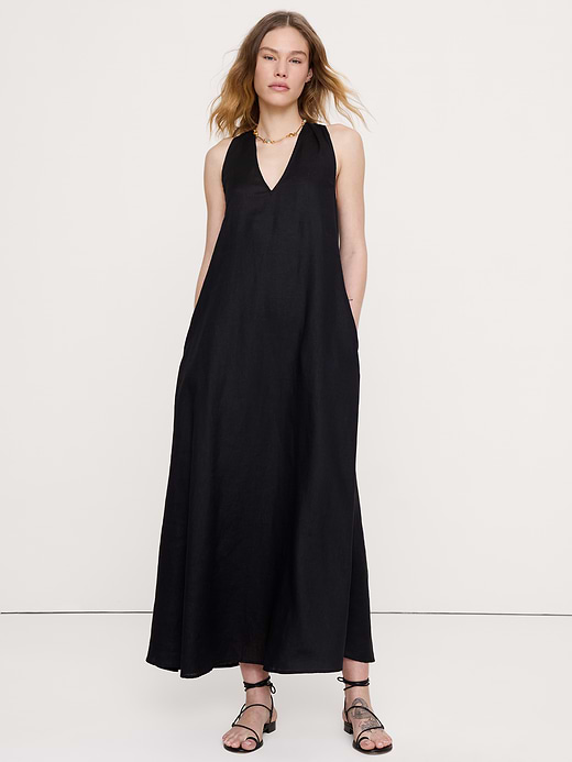 Banana Republic Linen Halter Maxi Dress — photo 1