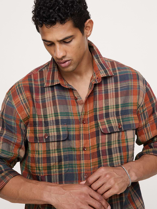 Banana Republic Relaxed-Fit Linen Explorer Shirt — photo 4