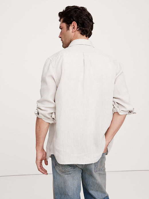Banana Republic Slim-Fit Linen Shirt — photo 4