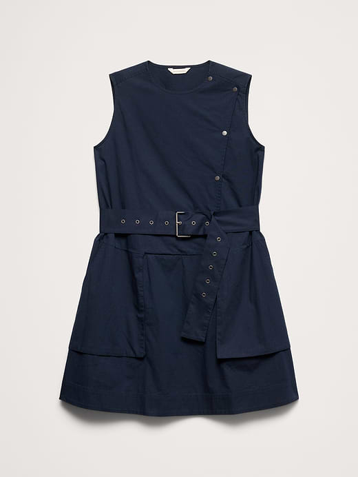 Banana Republic Stretch-Cotton Utility Mini Dress — photo 5