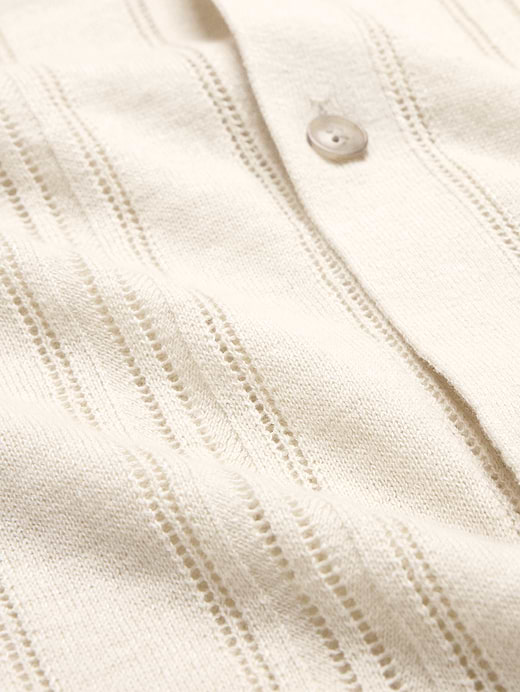 Banana Republic Linen-Cotton Textured Polo Cardigan — photo 6