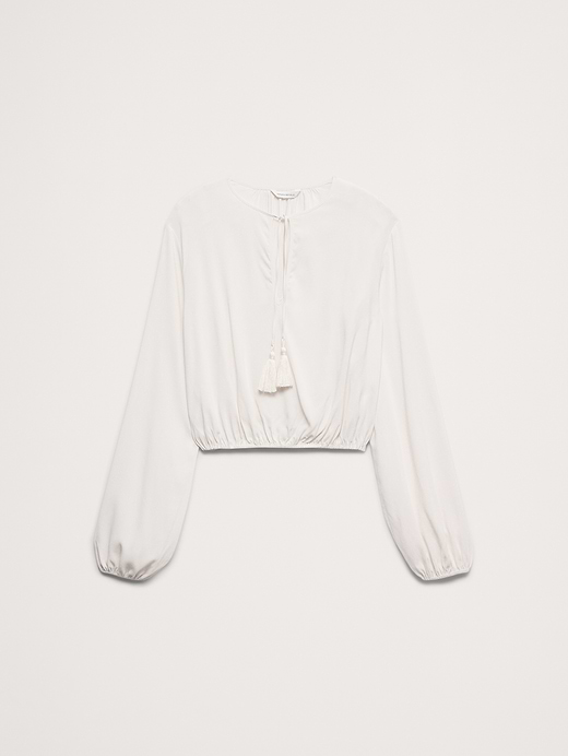 Banana Republic Georgette Tie-Neck Blouse — photo 5