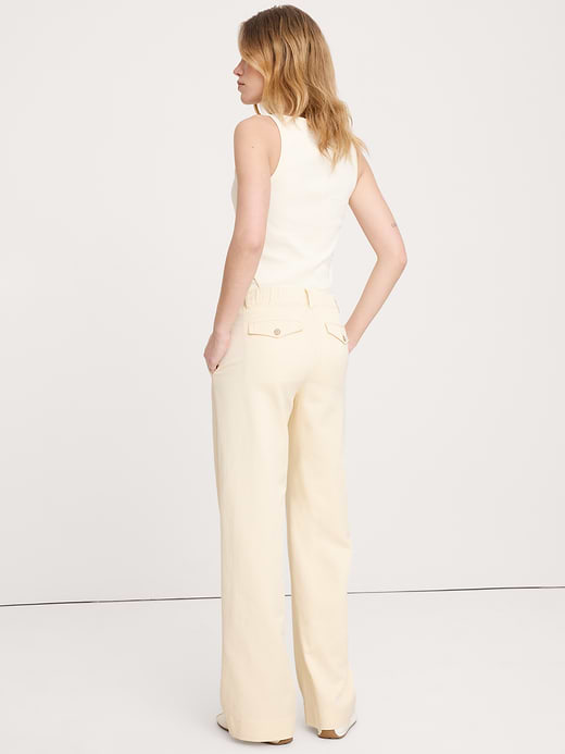 Banana Republic The Everyday Wide-Leg Pant in Tencel™-Cotton — photo 3