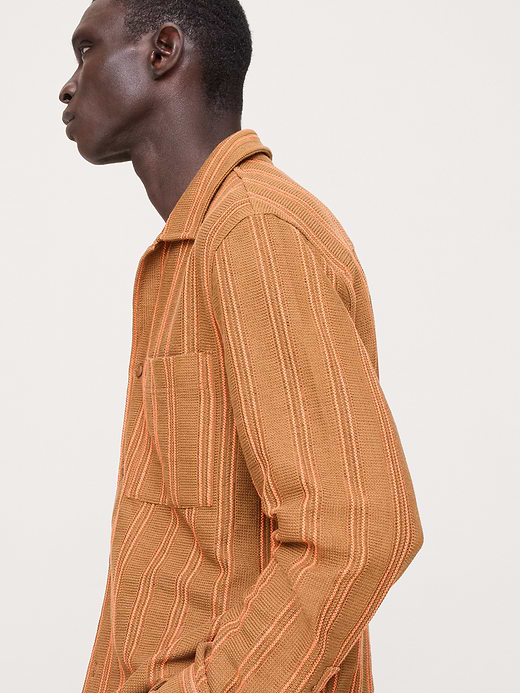 Banana Republic Striped Knit Resort Shirt — photo 4