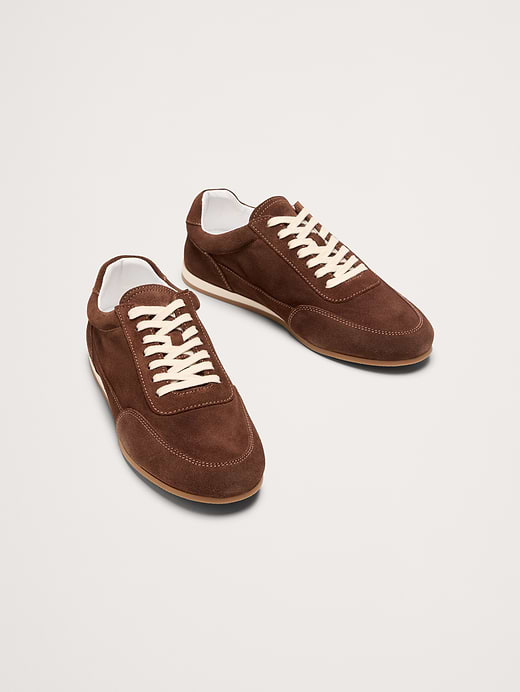 Banana Republic Italian Suede Low-Pro Sneaker — photo 4