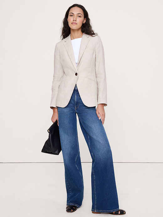 Banana Republic Slim Linen Blazer — photo 1
