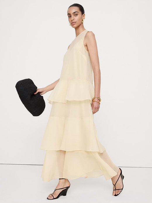Banana Republic Organza Tiered Maxi Dress — photo 6