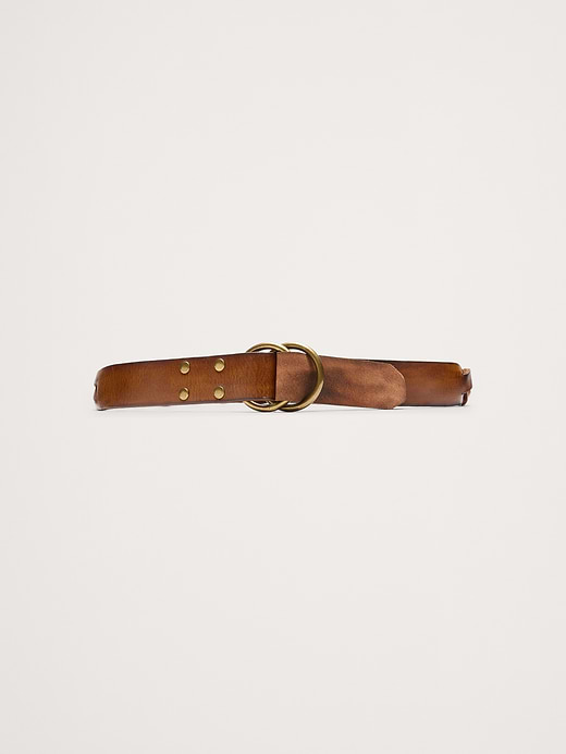 Banana Republic Woven Leather Double-Ring Belt — photo 1