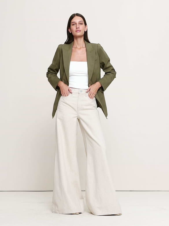 Banana Republic Stretch Linen-Viscose Long Blazer — photo 8