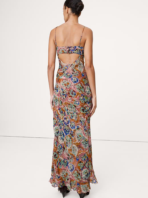 Banana Republic Georgette Cowl-Neck Maxi Dress — photo 3
