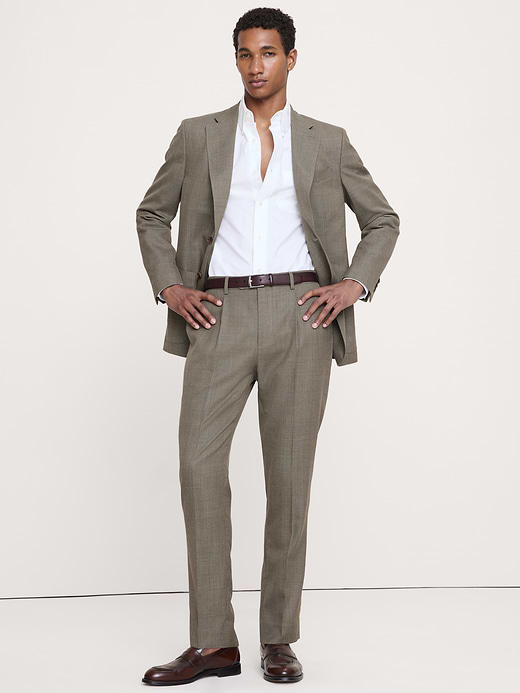 Banana Republic Tailored Slim-Fit Italian Wool Ventile Suit Pant — photo 1