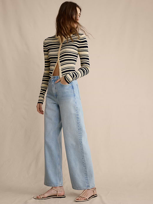 Banana Republic The Icon Classic Wide-Leg Crop Jean — photo 4
