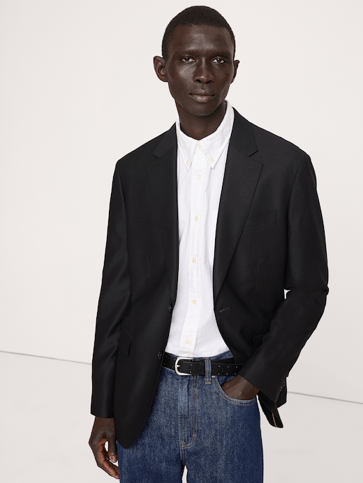 Banana Republic Signature Italian Hopsack Suit Jacket — photo 1