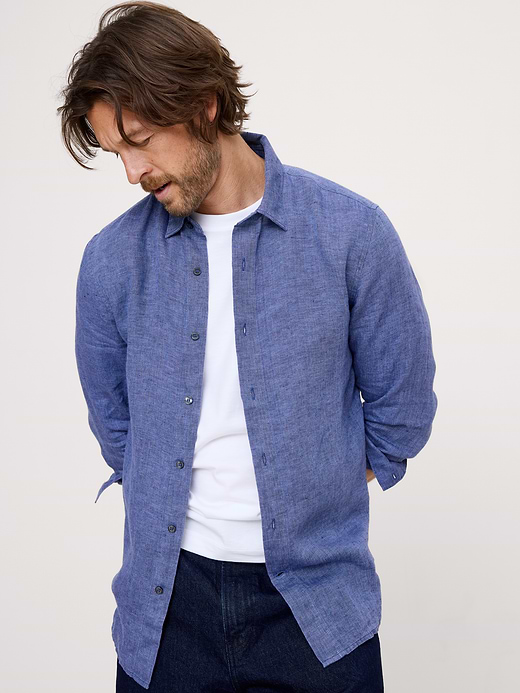 Banana Republic Slim-Fit Linen Shirt — photo 1