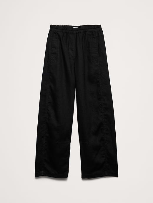 Banana Republic Mid-Rise Relaxed Painter Pull-On Pant in Linen — photo 5
