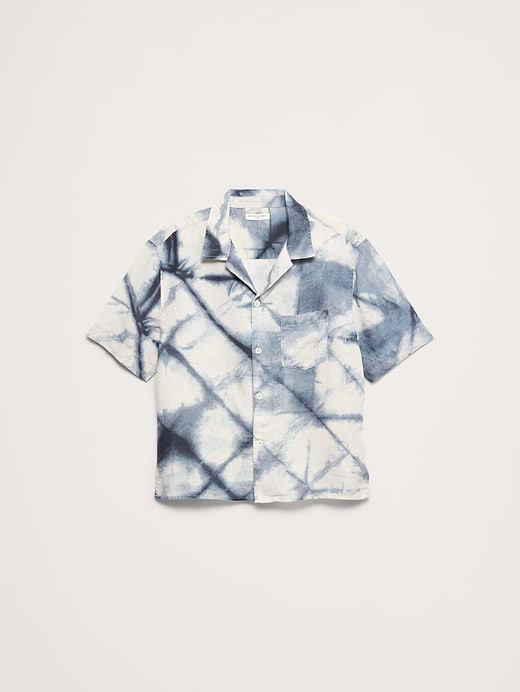 Banana Republic Standard-Fit Linen Resort Shirt — photo 3