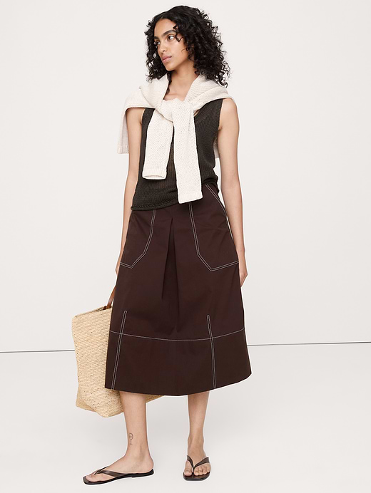 Banana Republic Barrel Midi Skirt — photo 1