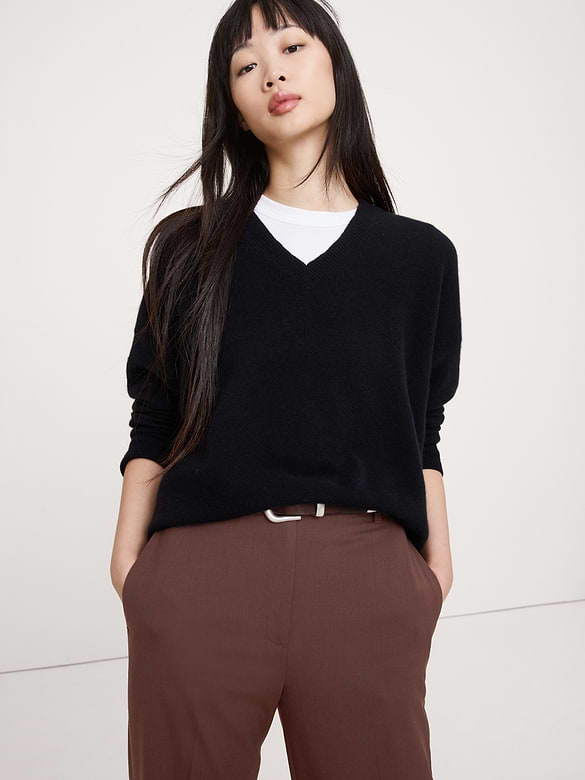 Banana Republic Ultra High-Rise Modern Straight Italian Lightweight Wool Pant — photo 4