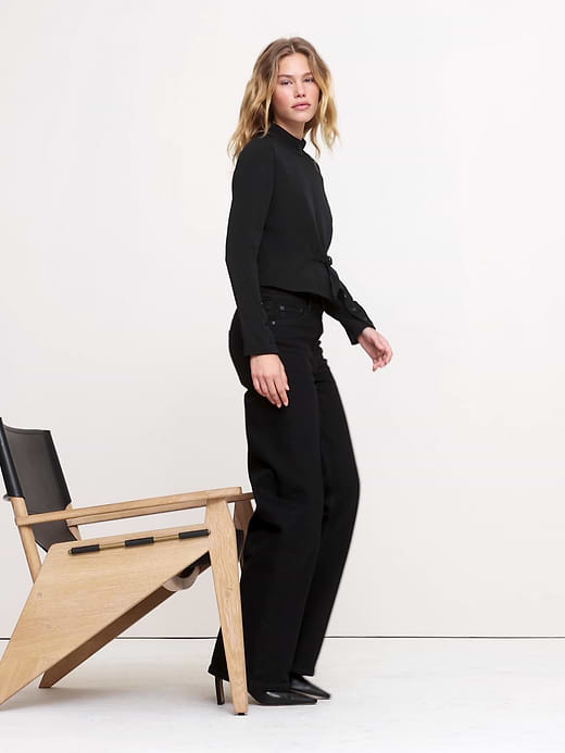 Banana Republic Drapey Mock-Neck Top — photo 6
