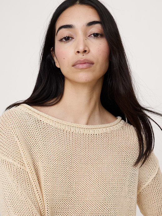 Banana Republic Heirloom Linen Boatneck Sweater — photo 4